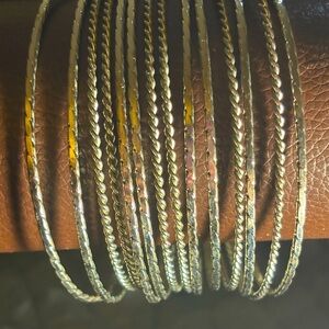 Chic Gold an silverTone Bracelet Set